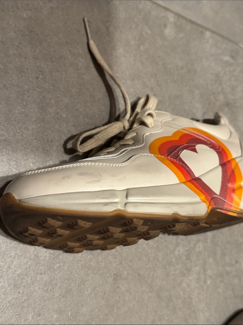 Gucci Rhyton Heart Chunky Sneakers size 36.5 - Picture 5 of 7